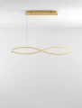 Lampa wisząca BAUTA złoty | kryształ LED dim. 95W 3500K