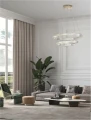 Lampa wisząca BAUTA złoty | kryształ sr.80cm. LED dim. 70W 3500K