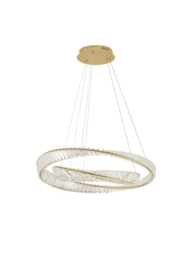 Lampa wisząca BAUTA złoty | kryształ sr.80cm. LED dim. 70W 3500K