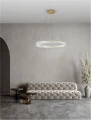 Lampa wisząca BAUTA złoty | kryształ sr.80cm. LED dim. 45W 3500K