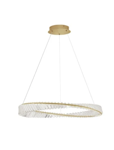 Lampa wisząca BAUTA złoty | kryształ sr.80cm. LED dim. 45W 3500K