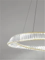 Lampa wisząca BAUTA złoty | kryształ sr.80cm. LED dim. 45W 3500K