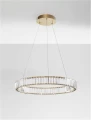 Lampa wisząca BAUTA złoty | kryształ sr.60cm. LED dim. 41W 3500K