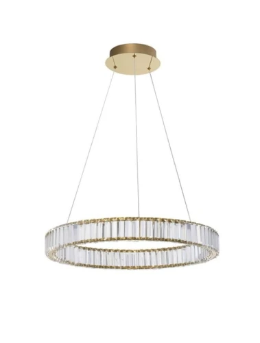 Lampa wisząca BAUTA złoty | kryształ sr.60cm. LED dim. 41W 3500K