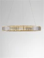 Lampa wisząca BAUTA złoty | kryształ sr.60cm. LED dim. 41W 3500K