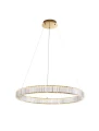 Lampa wisząca BAUTA złoty | kryształ sr.80cm. LED dim. 47W 3500K