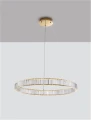 Lampa wisząca BAUTA złoty | kryształ sr.80cm. LED dim. 47W 3500K