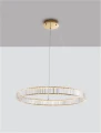 Lampa wisząca BAUTA złoty | kryształ sr.80cm. LED dim. 47W 3500K