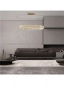 Lampa wisząca BAUTA złoty | kryształ szer.92cm. LED dim. 47W 3500K