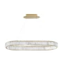 Lampa wisząca BAUTA złoty | kryształ szer.92cm. LED dim. 47W 3500K