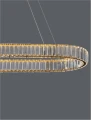 Lampa wisząca BAUTA złoty | kryształ szer.92cm. LED dim. 47W 3500K