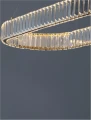 Lampa wisząca BAUTA złoty | kryształ szer.92cm. LED dim. 47W 3500K