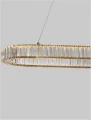Lampa wisząca BAUTA złoty | kryształ szer.92cm. LED dim. 47W 3500K