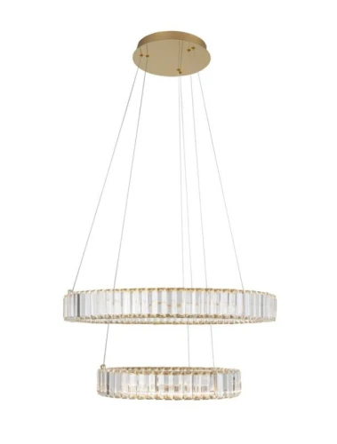 Lampa wisząca BAUTA złoty | kryształ sr.60cm. LED dim. 46W 3500K