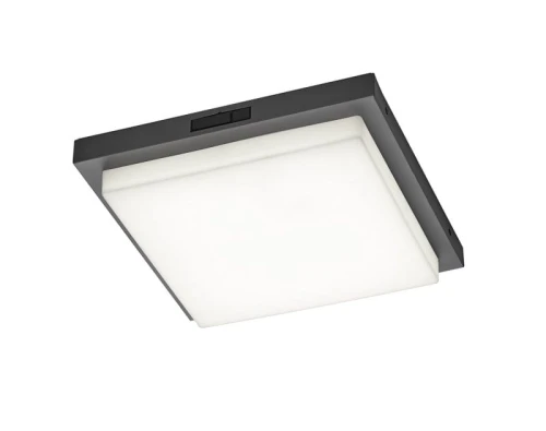 Plafon zewnętrzny z czujnikiem ruchu i zmierzchu BERMEJO antracyt PIR LED Dip Switch