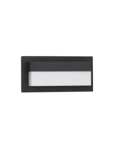 BACUSA czarny piaskowy LED 18W 3000K IP65 Kinkiet zewnętrzny