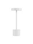 ZITACUARO biały LED Dim USB 2W 3000K IP54 Zewnętrzna lamka stołowa ściemnialna