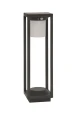 Lampa ogrodowa solarna stojąca ściemnialna z czujnikiem ruchu i zmierzchu GIBRALEON Solar antracyt wys. 50cm. PIR