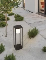 Lampa ogrodowa solarna stojąca ściemnialna z czujnikiem ruchu i zmierzchu GIBRALEON Solar antracyt wys. 50cm. PIR