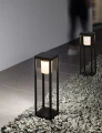 Lampa ogrodowa solarna stojąca ściemnialna z czujnikiem ruchu i zmierzchu GIBRALEON Solar antracyt wys. 50cm. PIR
