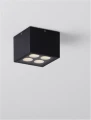 Downlight zewnętrzny MOQUEGUA czrny piaskowy LED 8W 3000K IP54