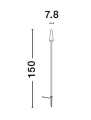 Lampa ogrodowa stojąca CUAUTLA czarny wys. 1,5m. LED 8,5W 3000K IP54