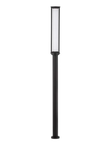 Lampa ogrodowa stojąca ONOFRE okrągły ciemny antracyt wys. 2,20m.