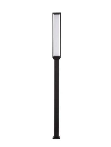Lampa ogrodowa stojąca ONOFRE kwadrat ciemny antracyt wys. 2,20m.