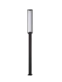 Lampa ogrodowa stojąca ONOFRE kwadrat ciemny antracyt wys. 2,20m.