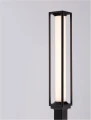 Lampa ogrodowa stojąca ONOFRE kwadrat ciemny antracyt wys. 2,20m.