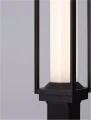 Lampa ogrodowa stojąca ONOFRE kwadrat ciemny antracyt wys. 2,20m.