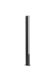 CARMIZO czarny piaskowy wys. 1m. LED przód-tył 17W 3000K IP65 Lampa ogrodowa stojąca