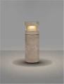 Lampa ogrodowa stojąca REVARIO marmur beżowy-biały wys. 54cm.