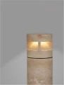 Lampa ogrodowa stojąca REVARIO marmur beżowy-biały wys. 54cm.