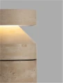 Lampa ogrodowa stojąca REVARIO marmur beżowy-biały wys. 54cm.