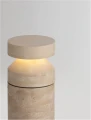 Lampa ogrodowa stojąca REVARIO marmur beżowy-biały wys. 54cm.