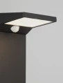 Solarna lampa ogrodowa stojąca DIVANTA solar czarny piaskowy wys. 65cm. PIR