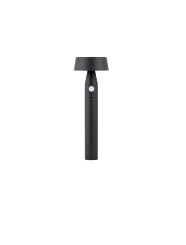 Solarna lampa ogrodowa stojąca FRAVELA solar czarny piaskowy wys. 50cm. PIR