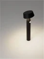 Solarna lampa ogrodowa stojąca FRAVELA solar czarny piaskowy wys. 50cm. PIR