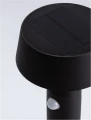 Solarna lampa ogrodowa stojąca FRAVELA solar czarny piaskowy wys. 50cm. PIR
