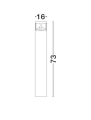 Lampa ogrodowa stojąca NEVARRO czarny piaskowy wys. 73cm. LED