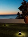 Lampa ogrodowa stojąca OSCELIA czarny piaskowy wys. 25cm. LED