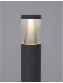 Lampa ogrodowa stojąca SALSIPUEDES czarny piaskowy wys. 83cm.