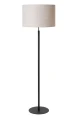 Lampa podłogowa stojąca MAYA czarny - beżowy Ø45 cm. E27
