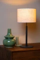 Lampa stołowa MAYA czarny - beżowy Ø26 cm. E27