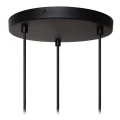 Lampa wisząca MAYA czarny - beżowy Ø46 cm. 3xE27