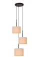 Lampa wisząca MAYA czarny - beżowy Ø46 cm. 3xE27