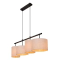 Lampa wisząca MAYA czarny - beżowy 4xE27