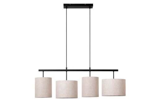 Lampa wisząca MAYA czarny - beżowy 4xE27