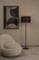 Lampa podłogowa stojąca MAYA czarny Ø45 cm. E27